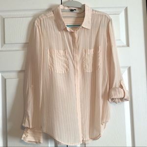 Ann Taylor silk button up blouse